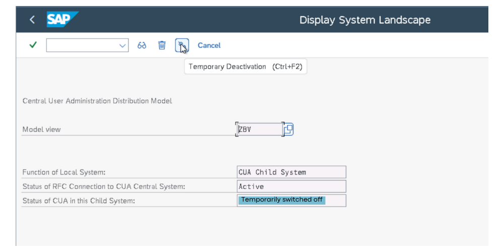 Deaktivierung CUA - Toenjes Consulting GmbH