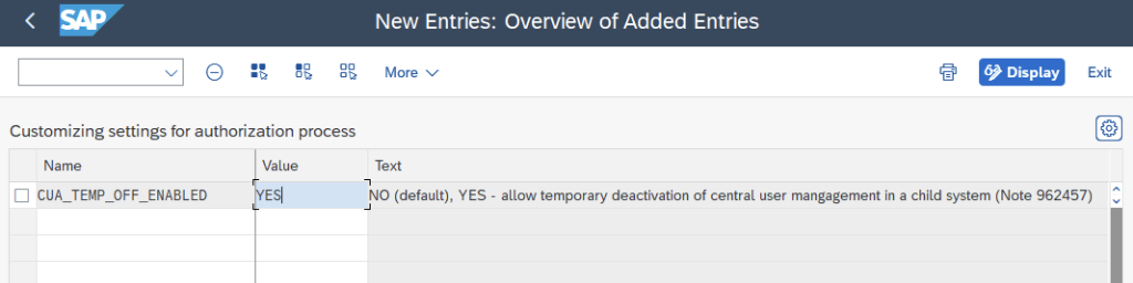 Deaktivierung CUA - Toenjes Consulting GmbH