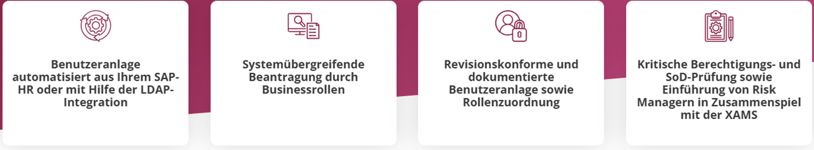 Die Hauptfunktionen von Xiting Central Workflows